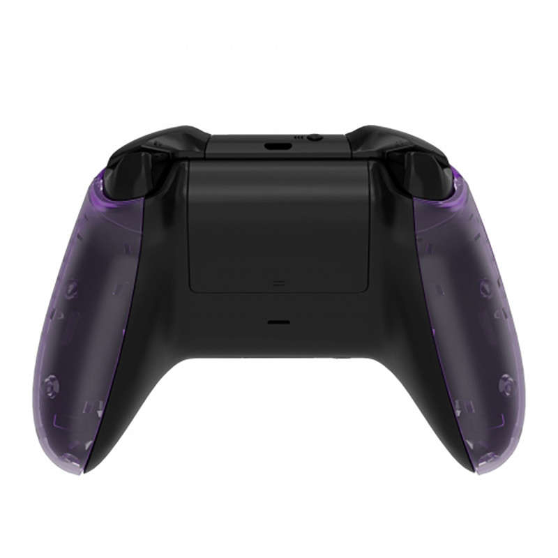 XBOX ONE S Controller Front Faceplate With Side Rails Clear Purple
