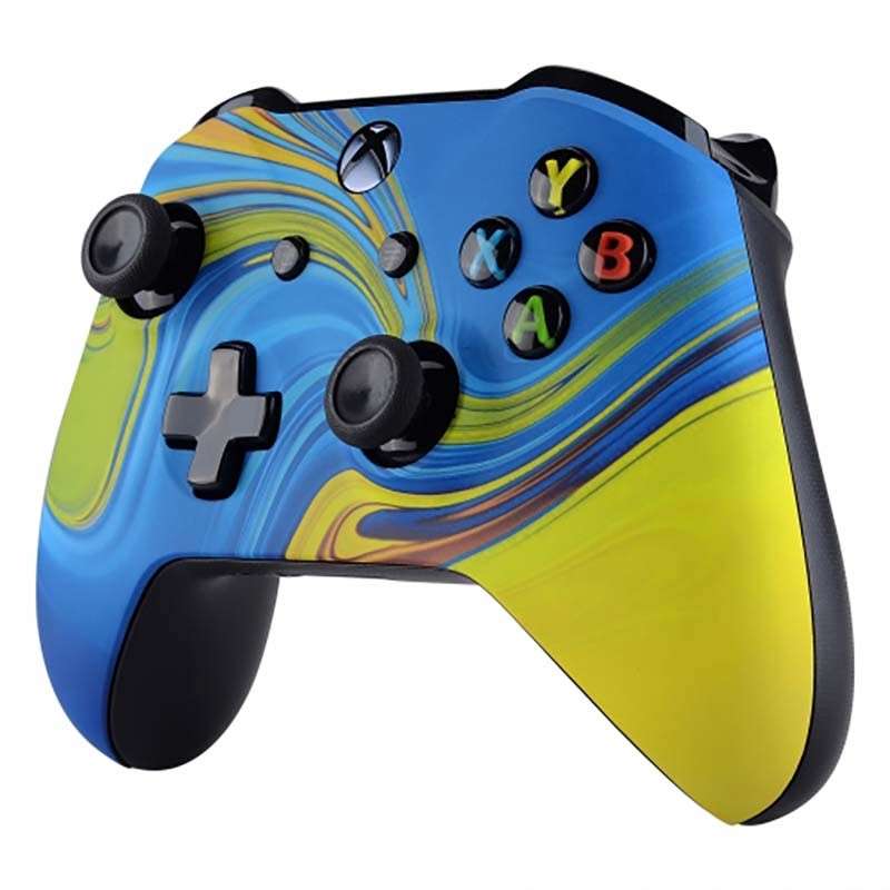 XBOX ONE S Controller Front Faceplate Soft Touch Trippy