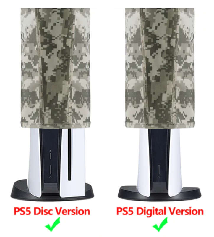 PS5 Dust Cover Nylon for Digital Edition and Ultra HD Consoles Digital Camouflague