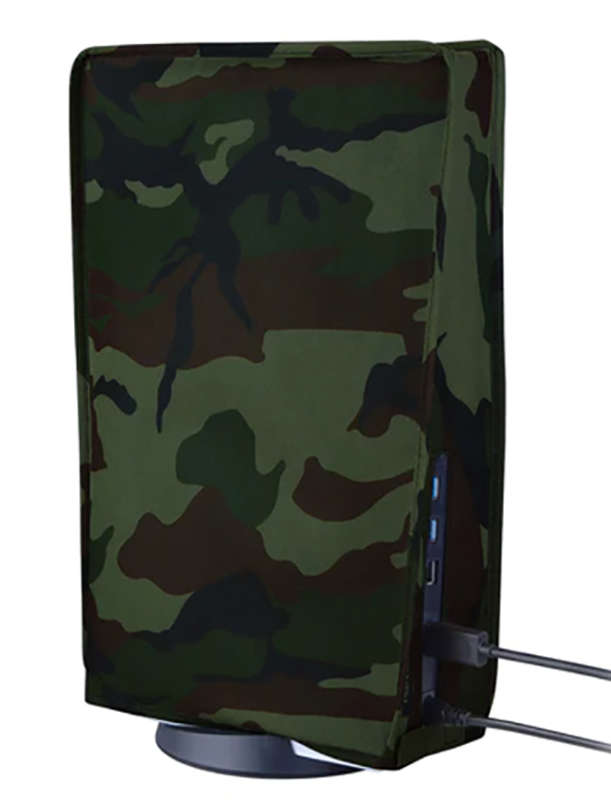 PS5 Dust Cover Nylon for Digital Edition and Ultra HD Consoles Forest Camouflague