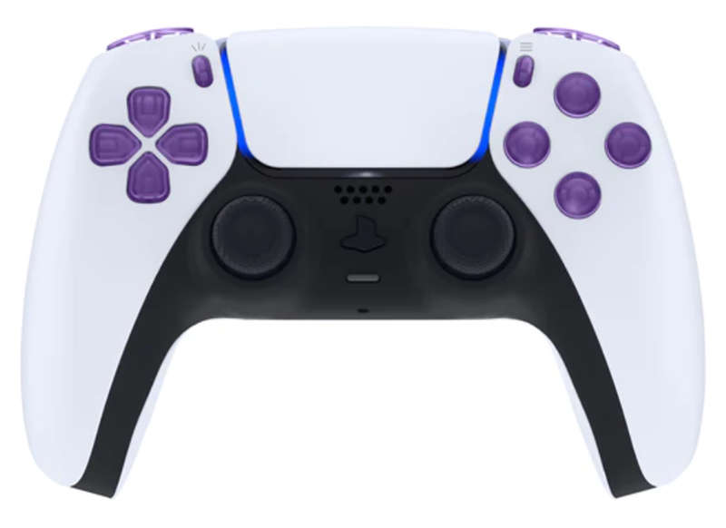 PS5 Dualsense Button Set Clear Purple