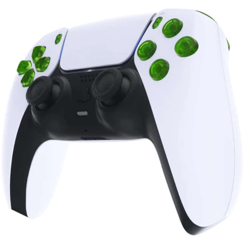 PS5 Dualsense Controller Full Button Set Clear Green BDM-020