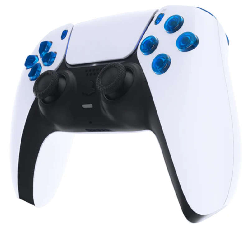 PS5 Dualsense Controller Full Button Set Clear Blue BDM-020