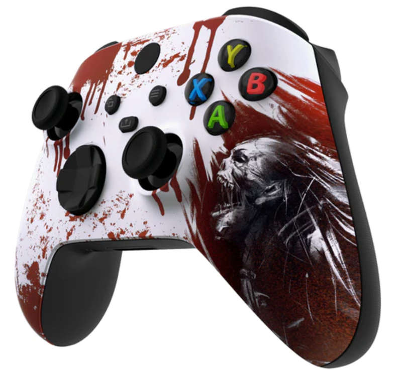 XBOX SERIES S/X Controller Front Faceplate Art Series Soft Touch Blood Zombie