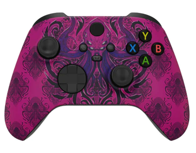 XBOX SERIES S/X Controller Front Faceplate Art Series Soft Touch Dark Octo