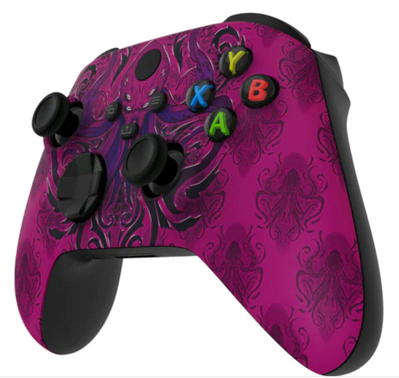 XBOX SERIES S/X Controller Front Faceplate Art Series Soft Touch Dark Octo