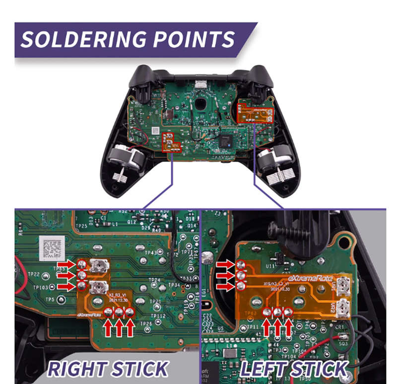 Drifix Xbox Series X & S Controller Thumbsticks Drift Fix Repair Kit
