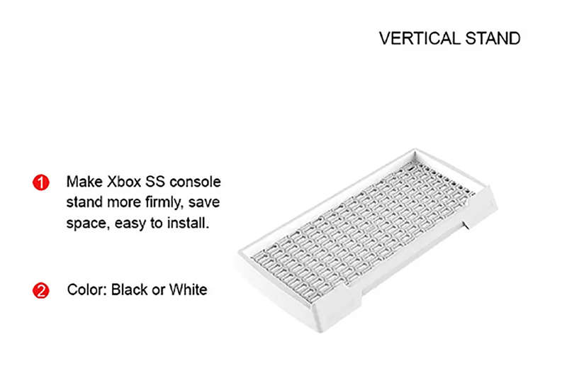 Xbox Series S Vertical Stand White