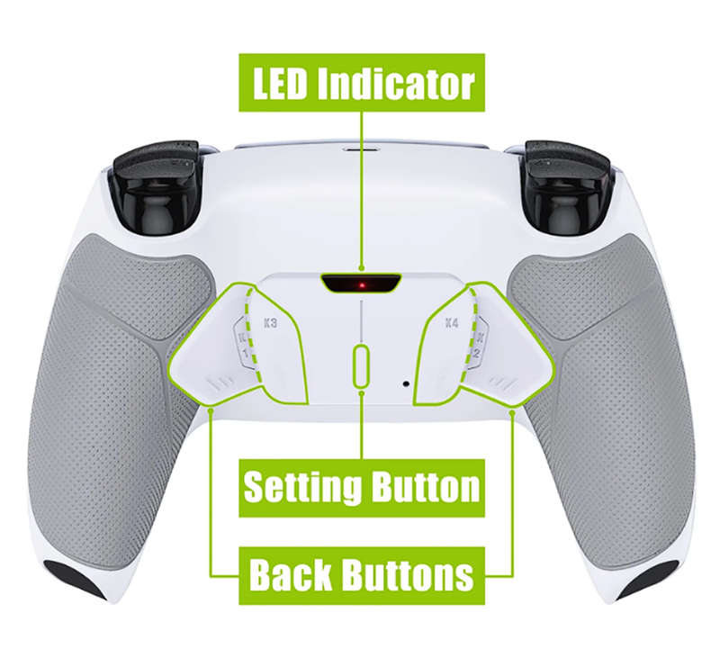 PS5 Original New Dualsense Revolution Edition Controller With 4 Back Buttons + Rubberized  Grips ...