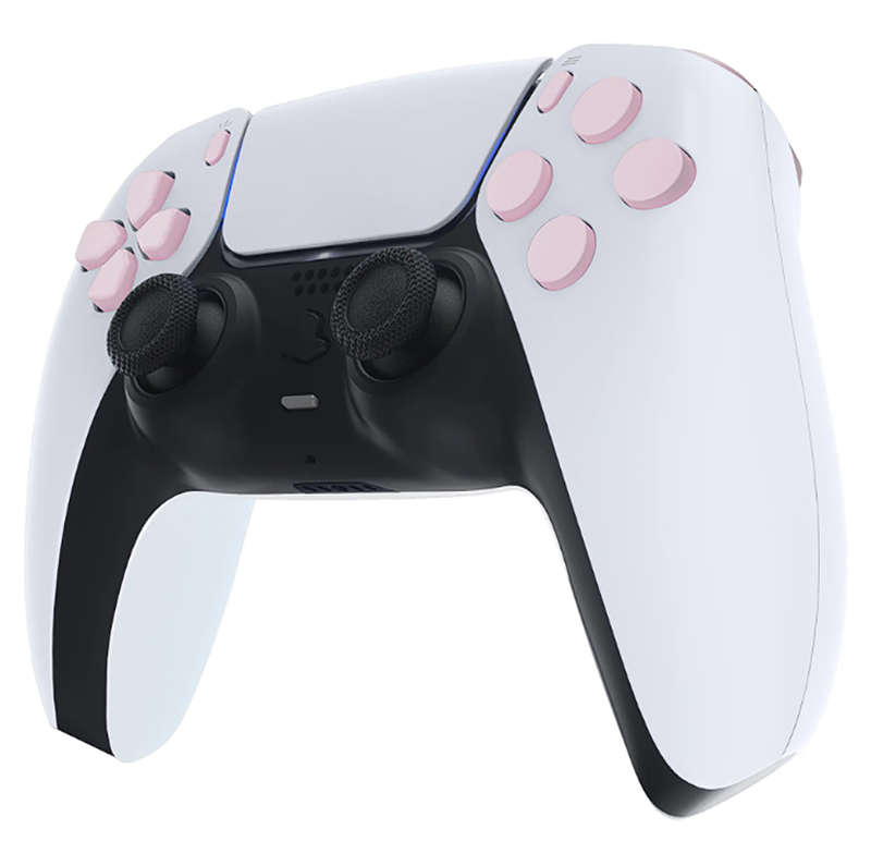 PS5 Dualsense Controller Full Button Set Matte UV Cherry Blossom for BDM-030