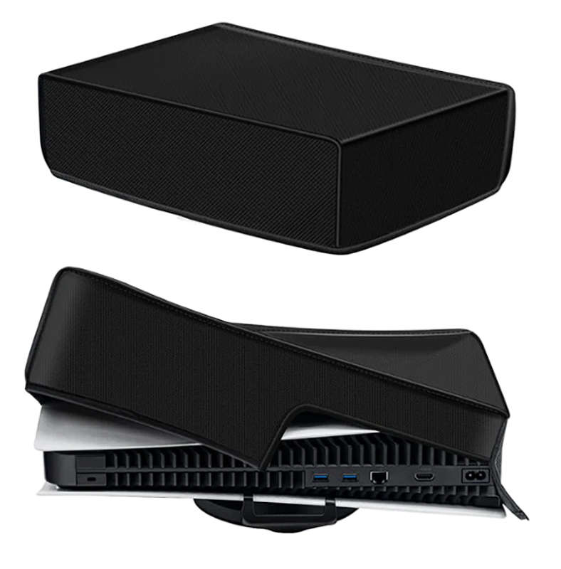 PS5 Horizontal Dust Cover for Digital Edition and Ultra HD Consoles Black
