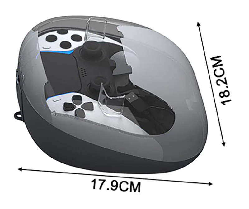 Dualsense 5 Premium Clear Top Case With Charge Hole