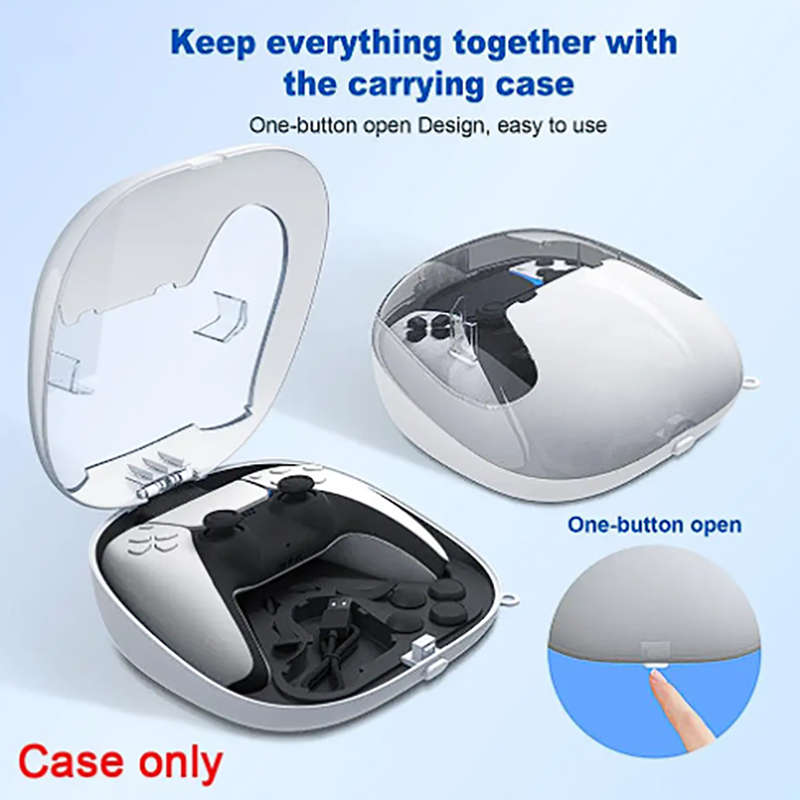 Dualsense 5 Premium Clear Top Case With Charge Hole