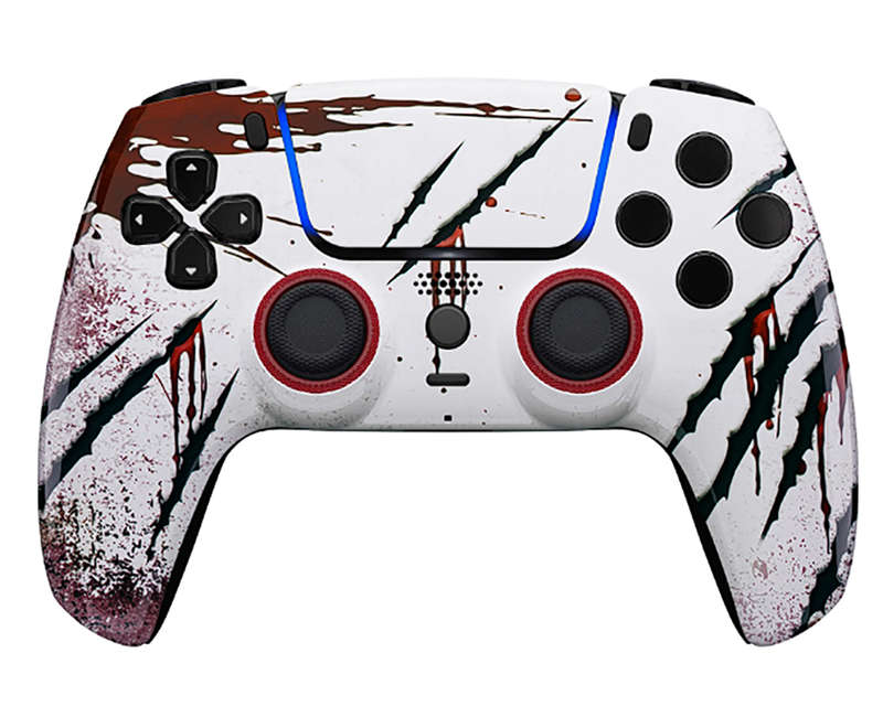 PS5 Dualsense Controller Front Shell With Touchpad Luna Glossy Clawed