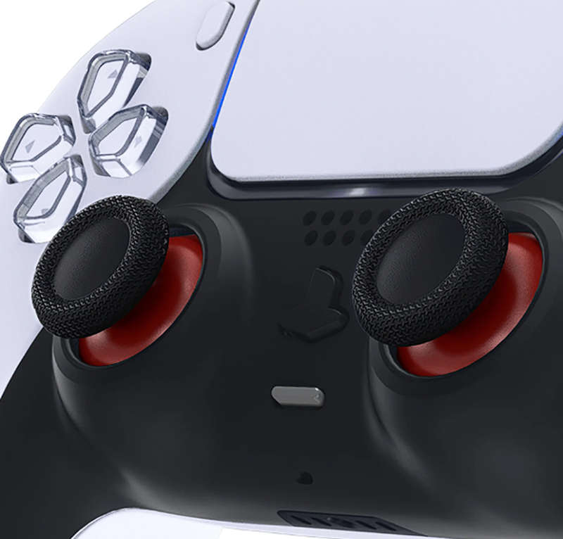 PS5 Dualsense Controller ThumbSticks Carmine Red & Black