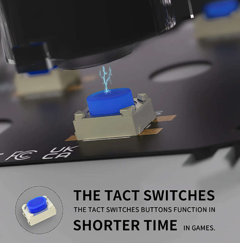 PS5 Dualsense Button Mod Tactile Clicky Full Set Light Click for BDM-030