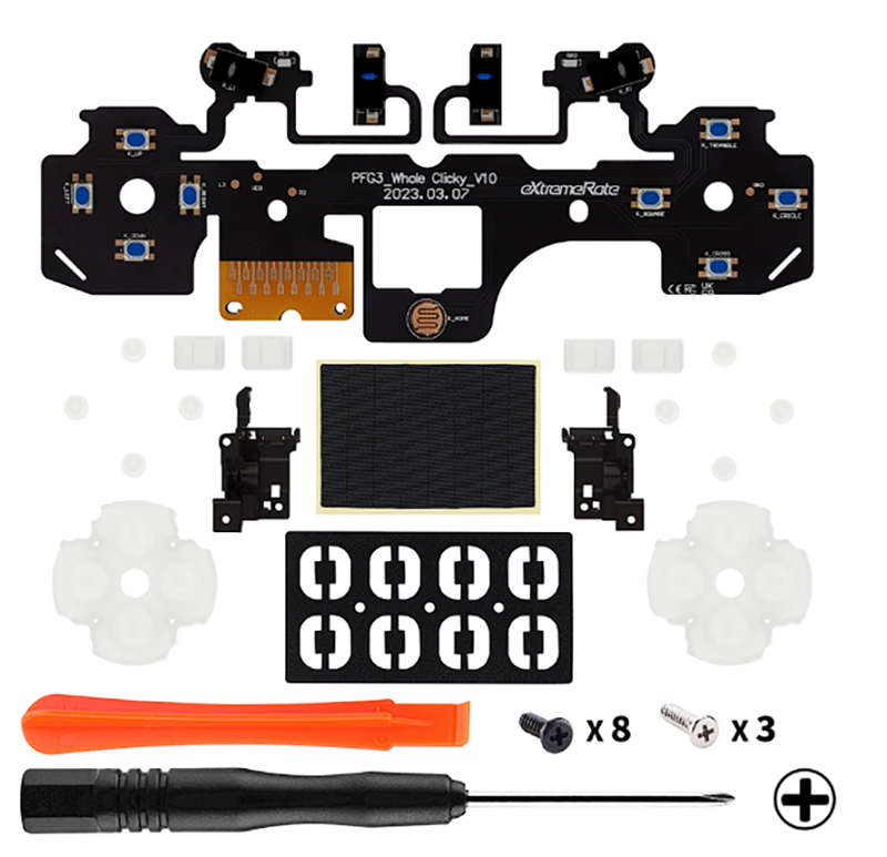 PS5 Dualsense Button Mod Tactile Clicky Full Set Strong Click for BDM-030