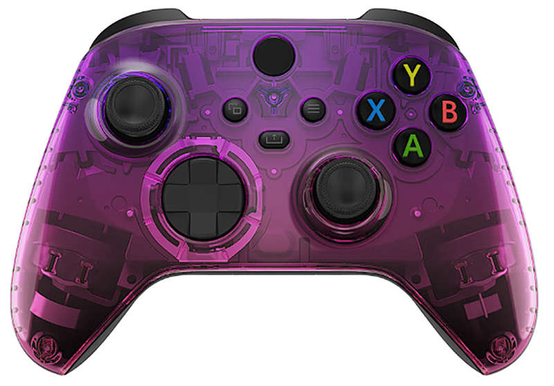 XBOX SERIES S/X Controller Front Faceplate Glossy Gradient Translucent Purple Rose Red