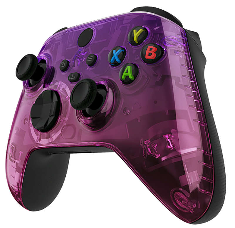 XBOX SERIES S/X Controller Front Faceplate Glossy Gradient Translucent Purple Rose Red
