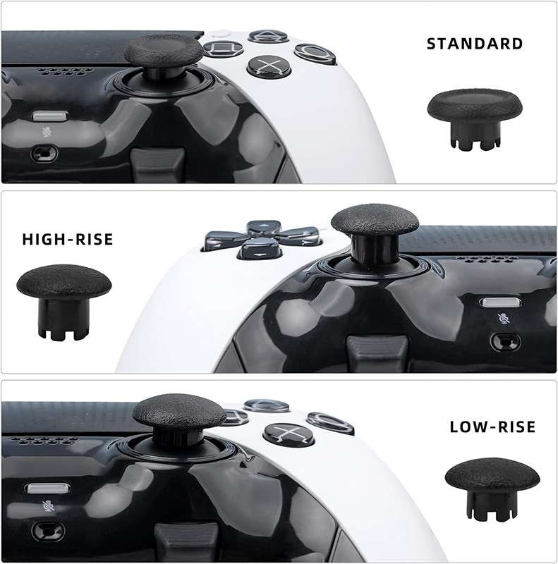 PS5 Dualsense Edge Interchangeable Performance Thumbsticks Black