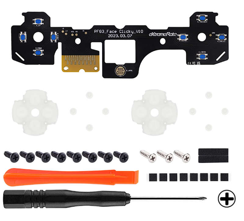 PS5 Dualsense Button Mod Tactile Clicky Upgraded Face Kit BDM-030