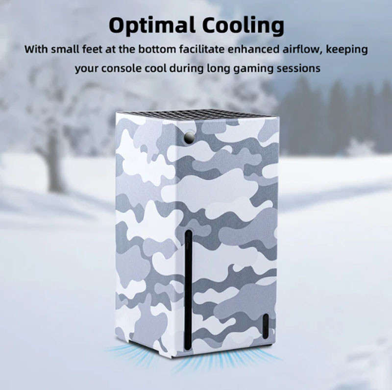 Xbox Series X AOLION Magnetic Protective Case Wrap Camouflage Gray