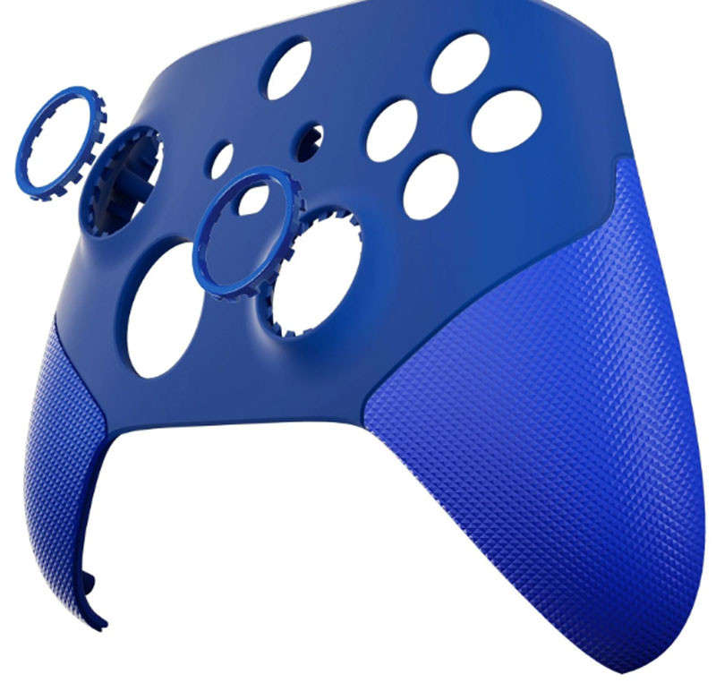 XBOX SERIES S/X Controller Front Faceplate Performance Series Rubber Grip Blue