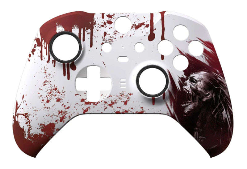 XBOX Elite V2 Controller Front Faceplate Soft Touch Blood Zombie