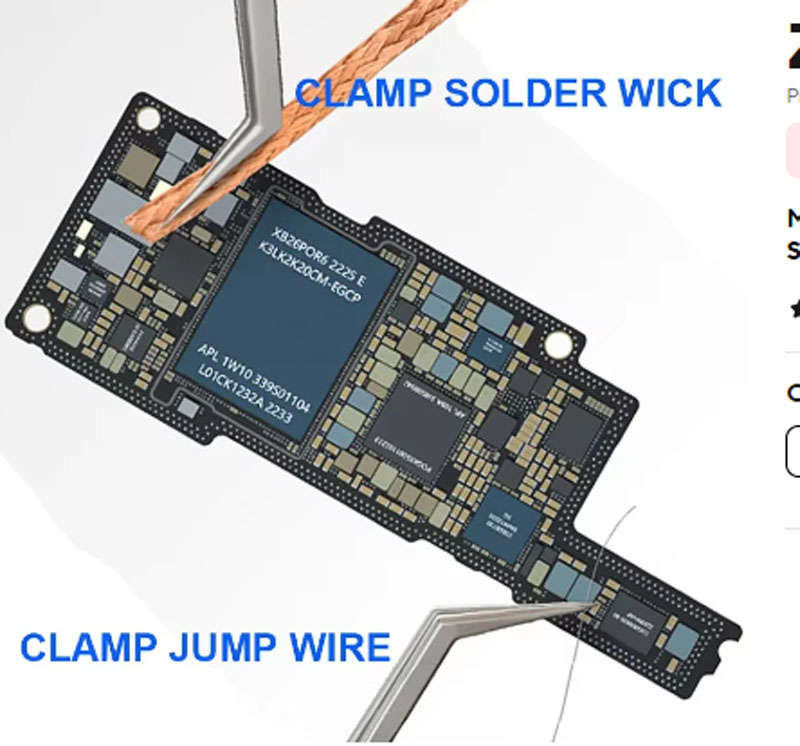 MECHANIC Aax-17 Chip Placing Fine Work Tweezers