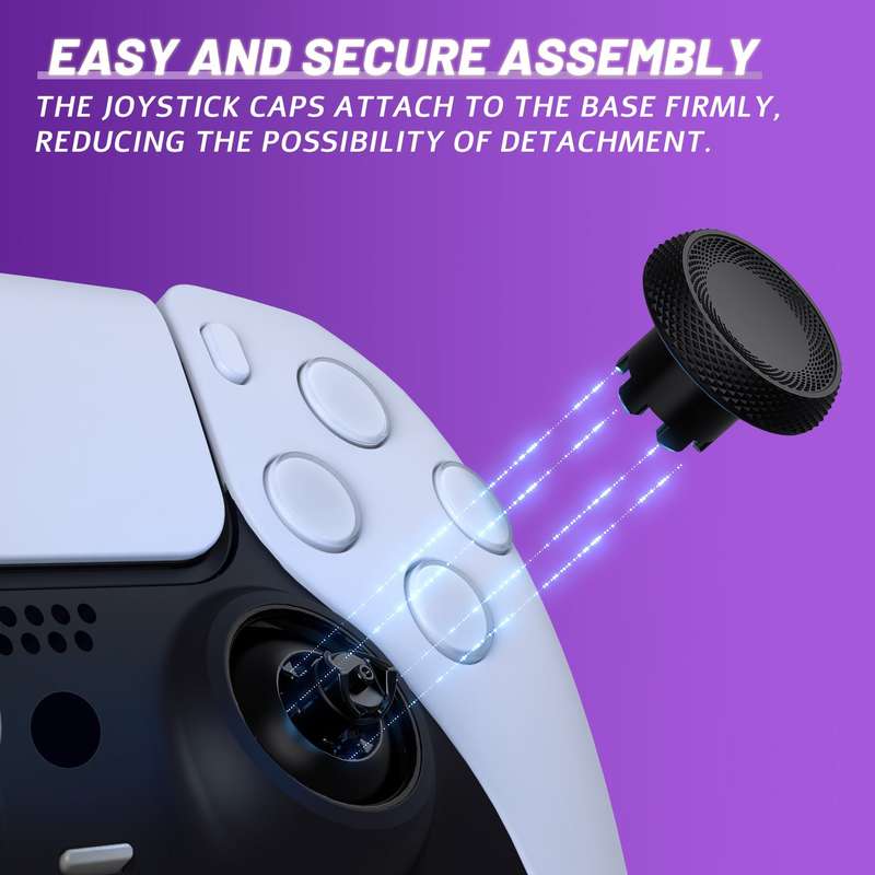PS5 Dualsense ThumbsGear V3 Ergonomic Swappable Thumbstick Kit Black