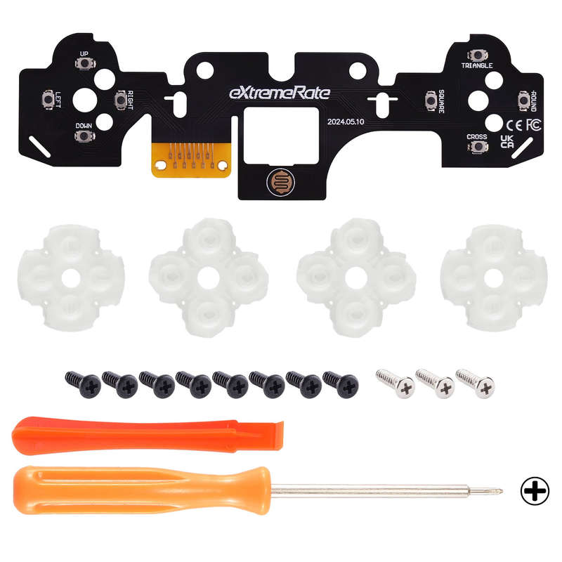 PS5 Dualsense Controller Custom Hard Silicone Tactile Dpad / Action Buttons BDM-010 & BDM-020