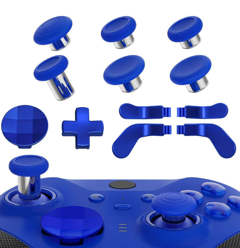 XBOX ONE Elite V2 / Core Controller Extremerate Magnetic Thumbstick Accessory Paddle Set Blue