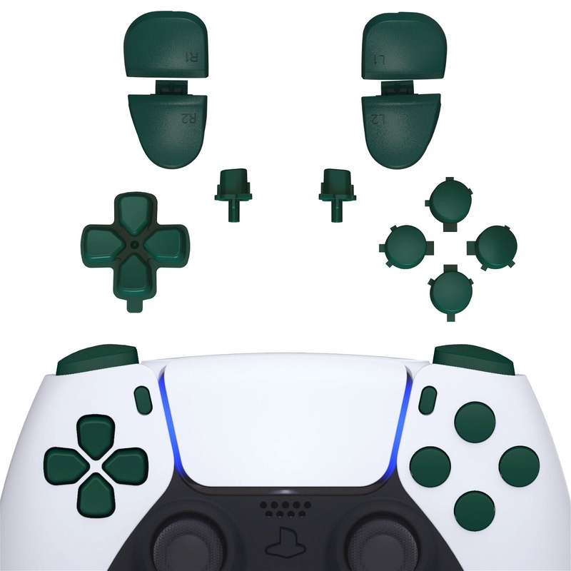 PS5 Dualsense Button Set Matte UV Racing Green BDM-030/040/050