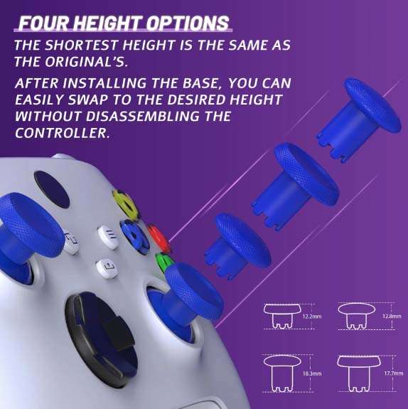 Xbox One/S/Series/Elite/Core ThumbsGear V3 Interchangeable Thumbsticks Blue