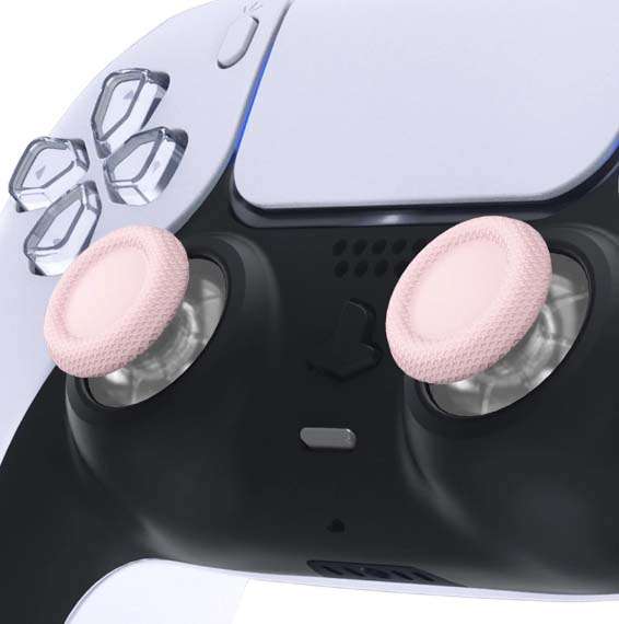 PS5 Dualsense Controller ThumbSticks Clear & Cherry Blossoms Pink