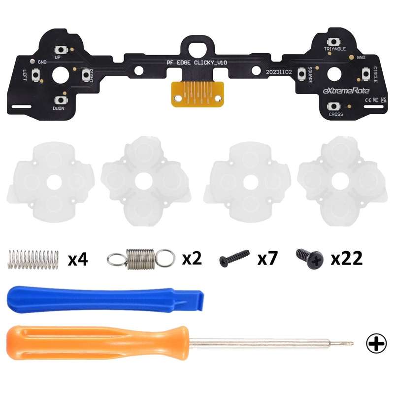 PS5 Dualsense Edge Custom Tactile Clicky Face Button Kit