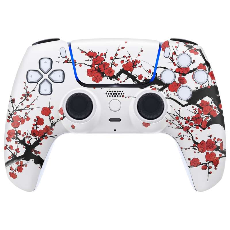 PS5 Dualsense Controller Front Shell With Touchpad Winter Blossom