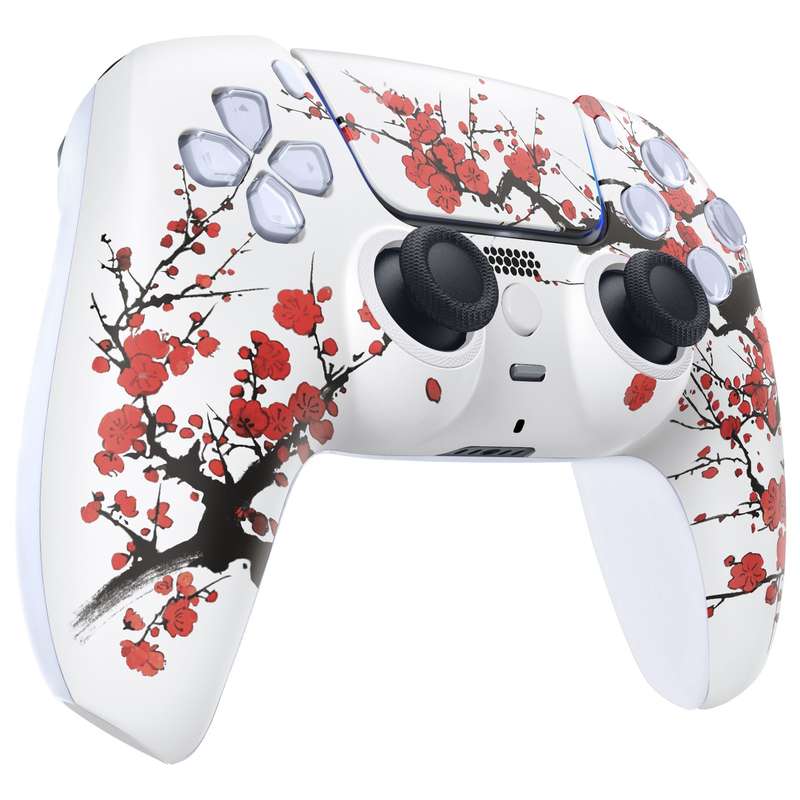 PS5 Dualsense Controller Front Shell With Touchpad Winter Blossom