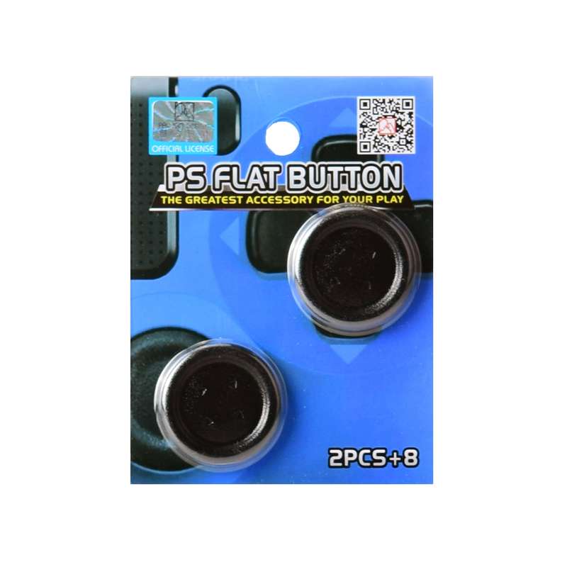 PS4 CONTROLLER BLACK PROJECT DESIGN FLAT BUTTON SET