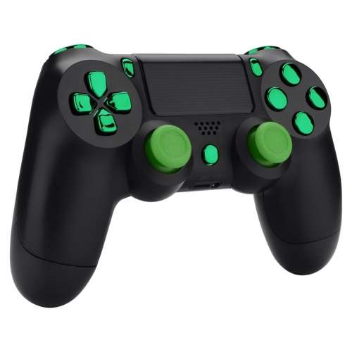 PS4 Controller NEW Version JDM-030 Only Button Set Chrome Green