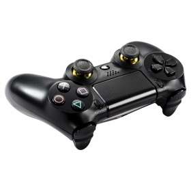 PS4 Dualshock 4 DS4 Controller Chrome Series Thumbsticks Chrome Gold Black Rubber