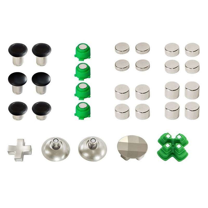 Ps4 Slim / Pro Dualshock 4 Controller 31 In 1 Custom Thumbstick Joystick D-Pad Abxy Bullet Set Wi...