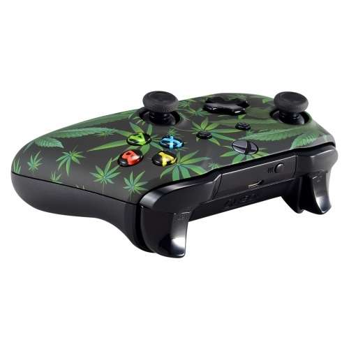 XBOX ONE S Controller Front Faceplate Art Series Soft Touch Greeny