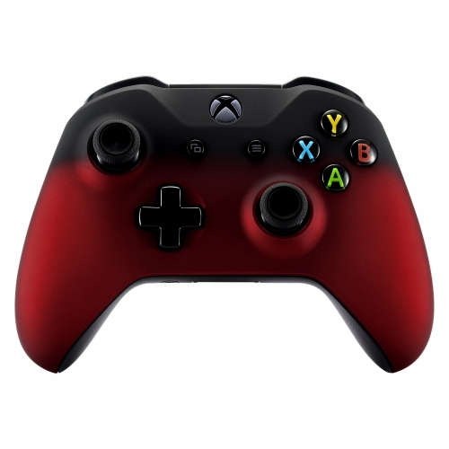XBOX ONE S Controller Front Faceplate Soft Touch Series Shadow Red
