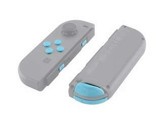 NS JoyCon Soft Touch 16 piece Button Kit Heaven Blue