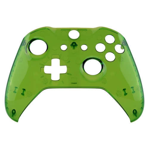 XBOX ONE S Controller Front FacePlate Transparent GLOSSY GREEN