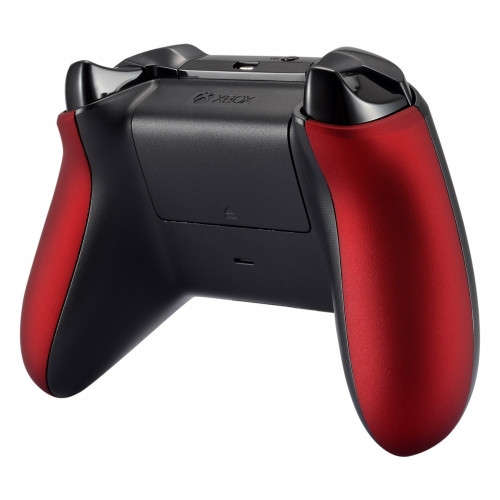 XBOX One S Controller Soft Touch Vampire Red Side Rails