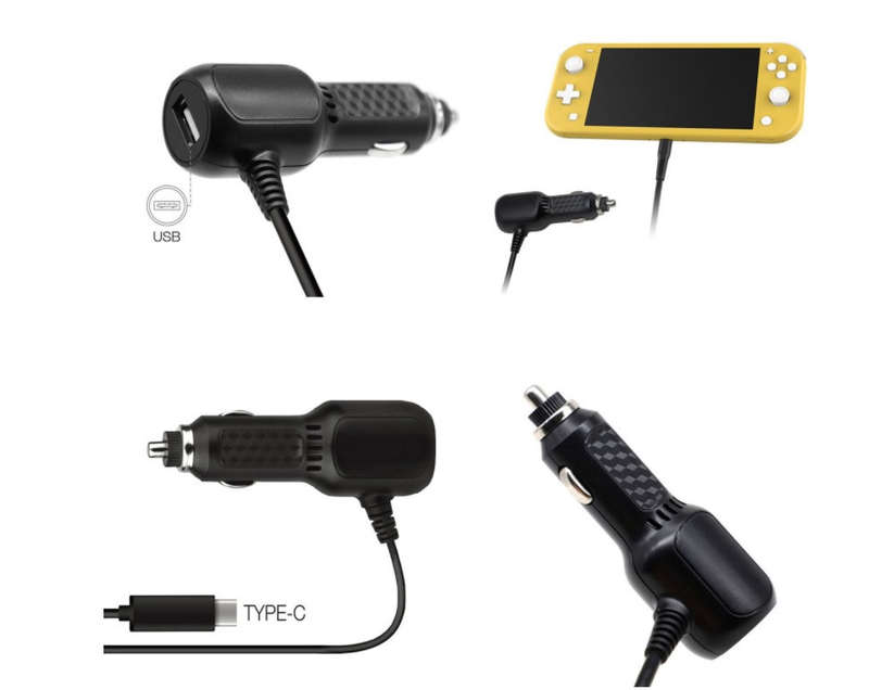 NS SWITCH Dobe CAR AC CHARGER with USB Port