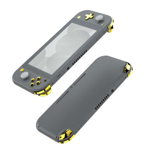 NS Switch Lite 14 Piece Button Kit Glossy Chrome Gold