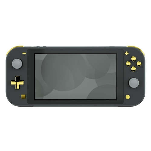 NS Switch Lite 14 Piece Button Kit Glossy Chrome Gold